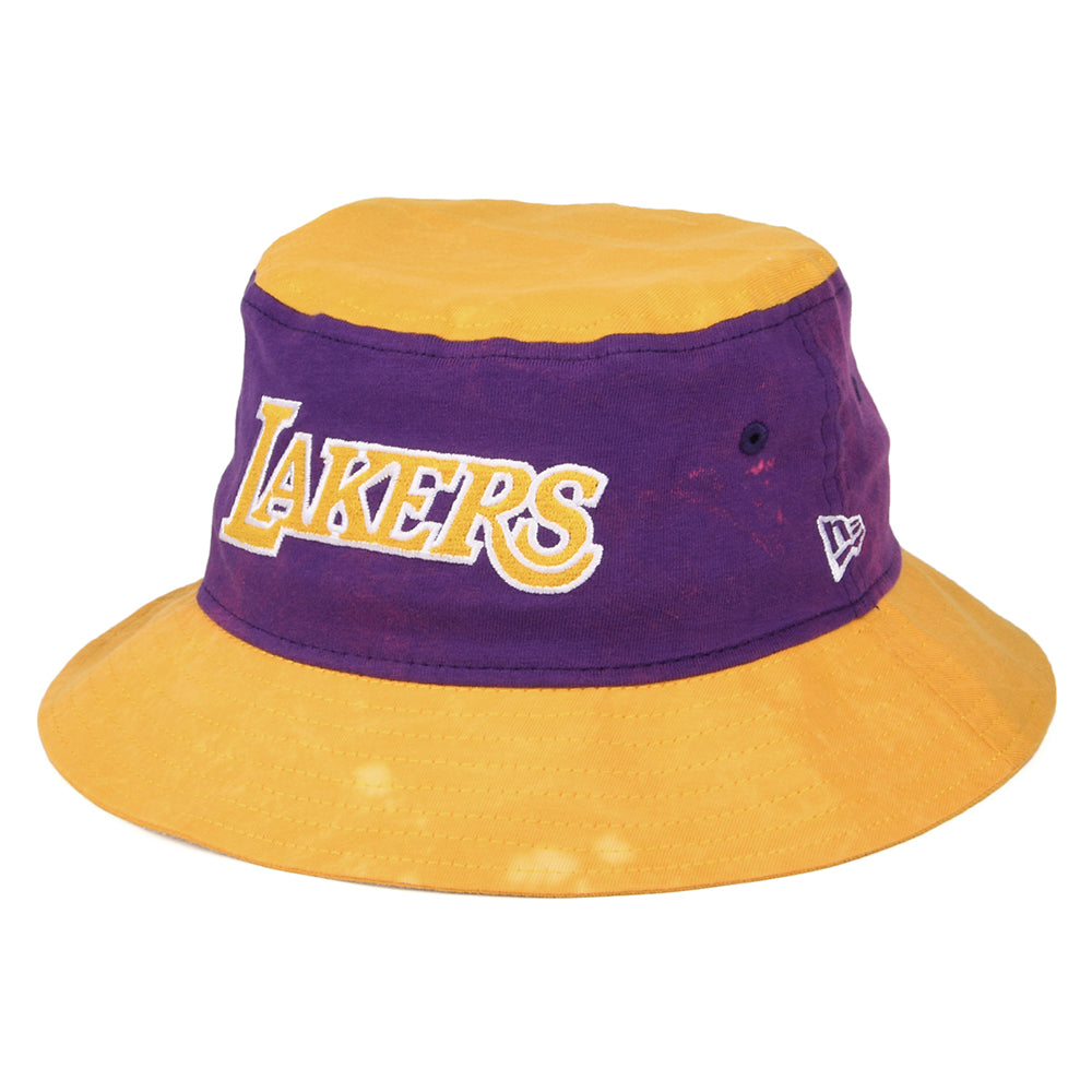 New Era L.A. Lakers Fischerhut - NBA Washed Pack - Gelb-Lila