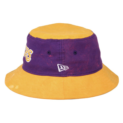 New Era L.A. Lakers Fischerhut - NBA Washed Pack - Gelb-Lila