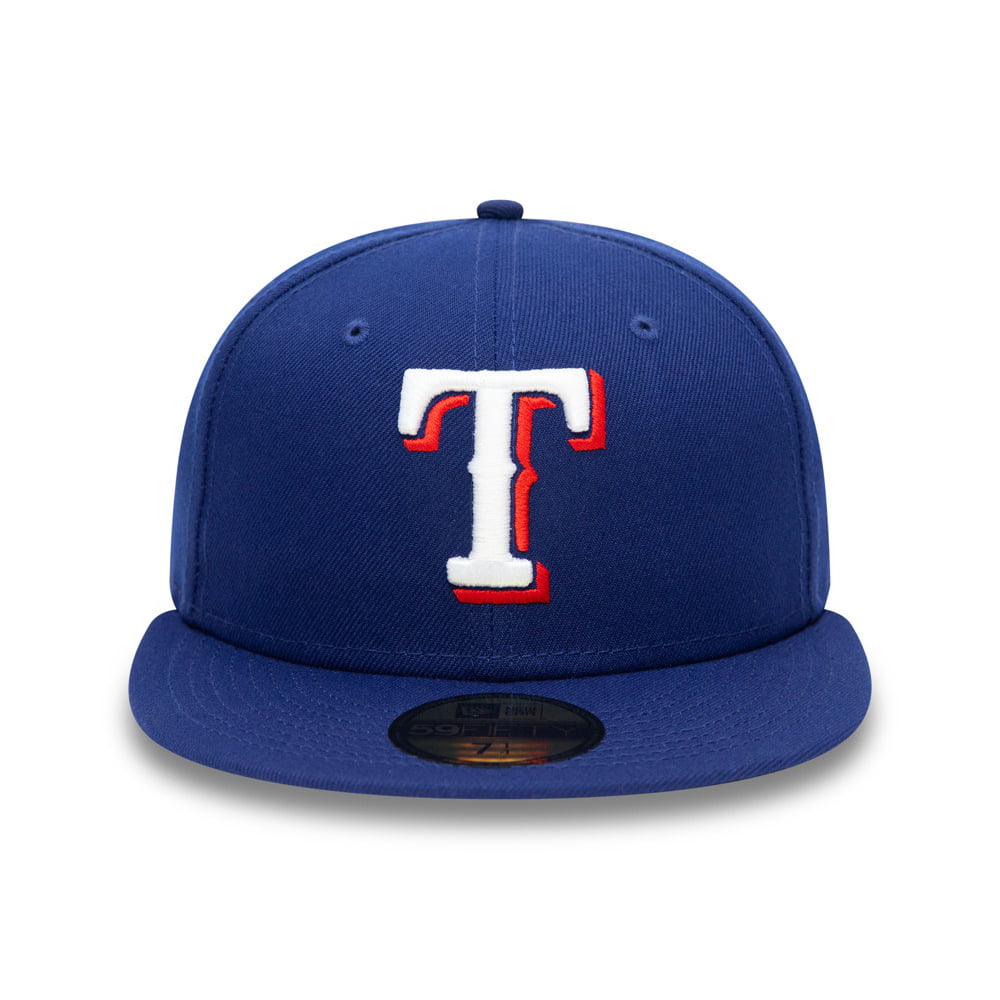 New Era 59FIFTY Texas Rangers Baseball Cap - MLB On Field AC Perf - Blau