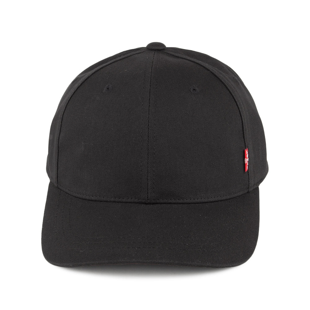 Levi's Klassische Twill Cap mit rotem Etikett - Schwarz