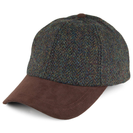 Failsworth Harris Tweed Baseball Cap - Grün-Mix