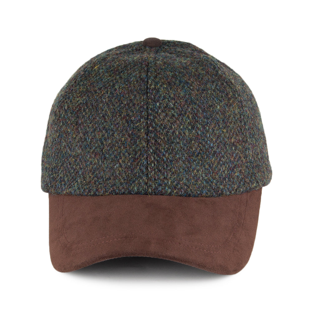 Failsworth Harris Tweed Baseball Cap - Grün-Mix