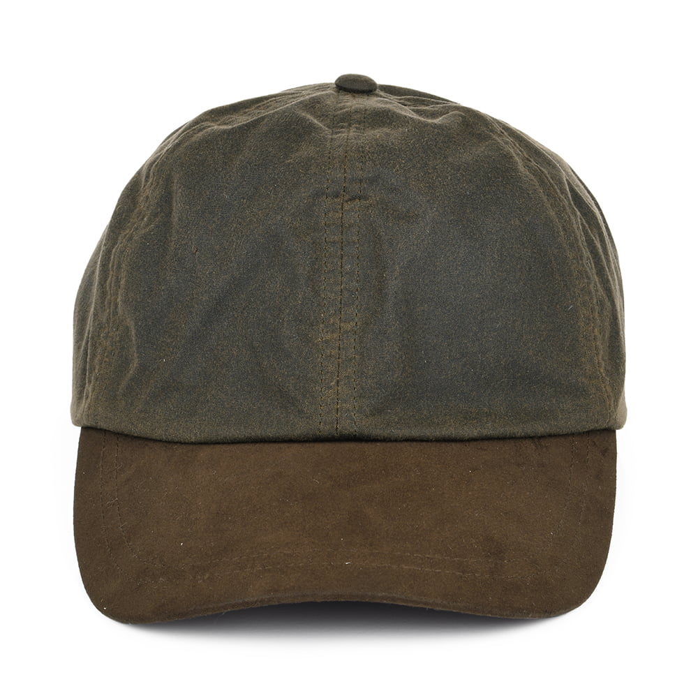 Failsworth Wachs Baseball Cap - Olivgrün-Braun