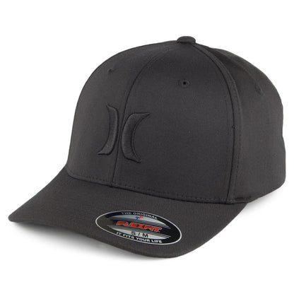 Hurley One & Only Flexfit Baseball Cap - Schwarz auf Schwarz