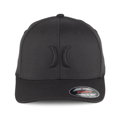 Hurley One & Only Flexfit Baseball Cap - Schwarz auf Schwarz