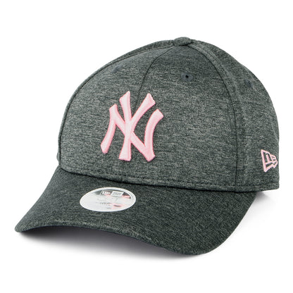 New Era Damen 9FORTY New York Yankees Baseball Cap - MLB Tech Jersey - Grau