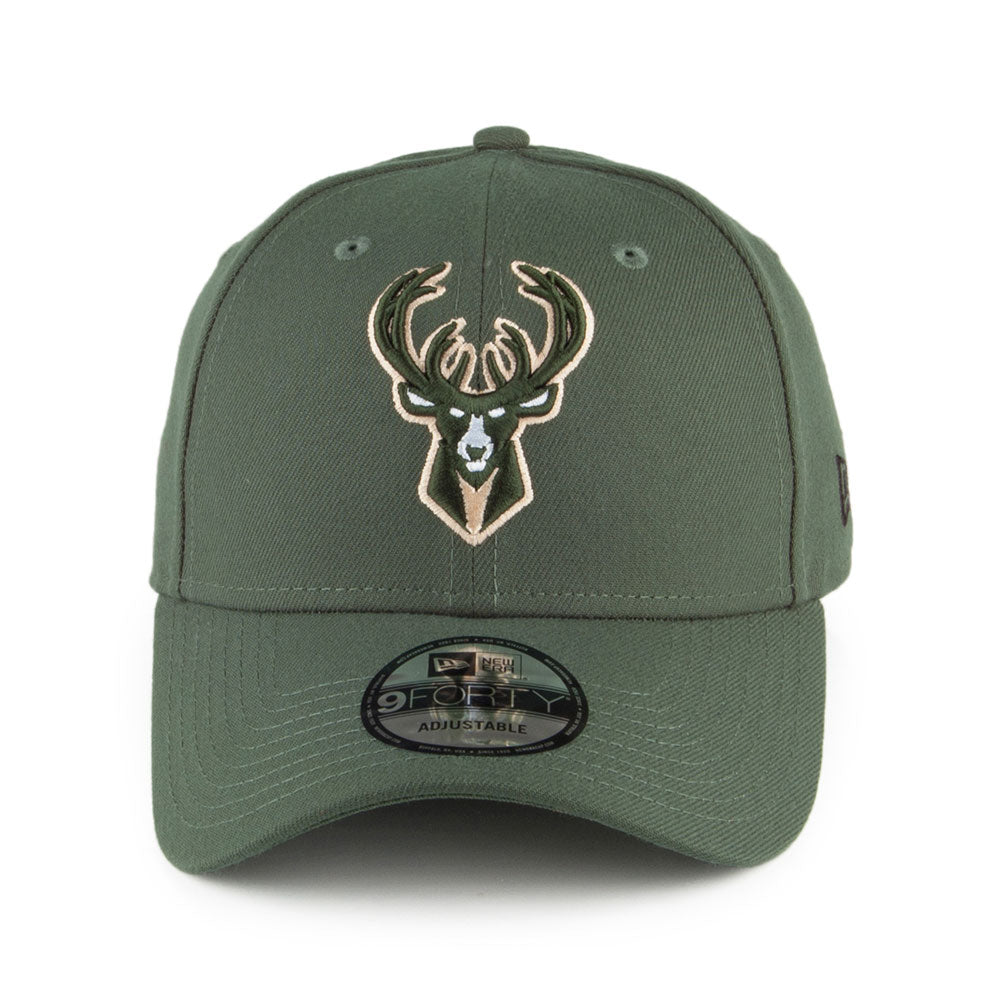 New Era 9FORTY Milwaukee Bucks Baseball Cap - NBA The League - Dunkelgrün