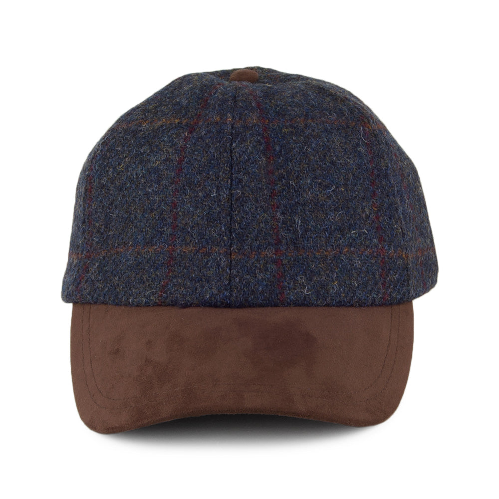 Failsworth HARRIS TWEED Baseball Cap - Blau-Braun