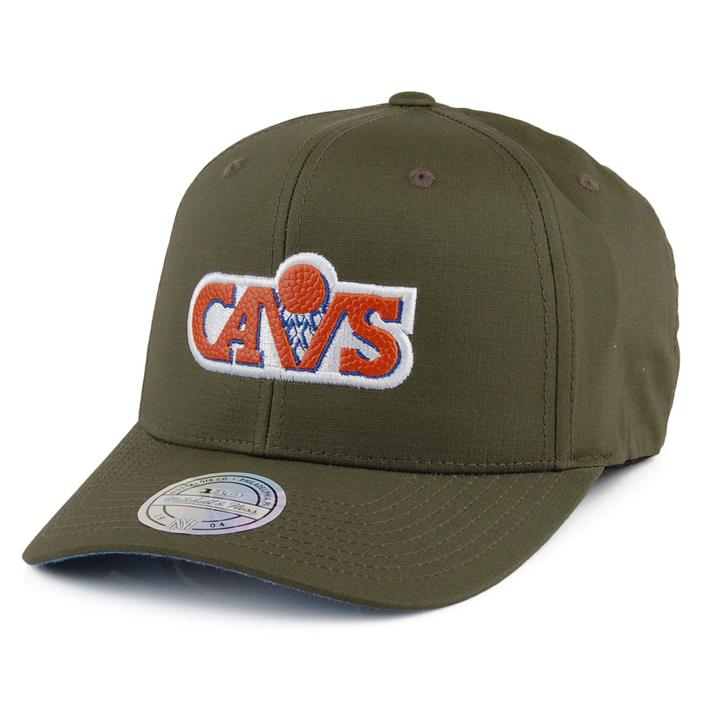 Mitchell & Ness Ripstop Cleveland Cavaliers Snapback Cap - Battle - Militärgrün