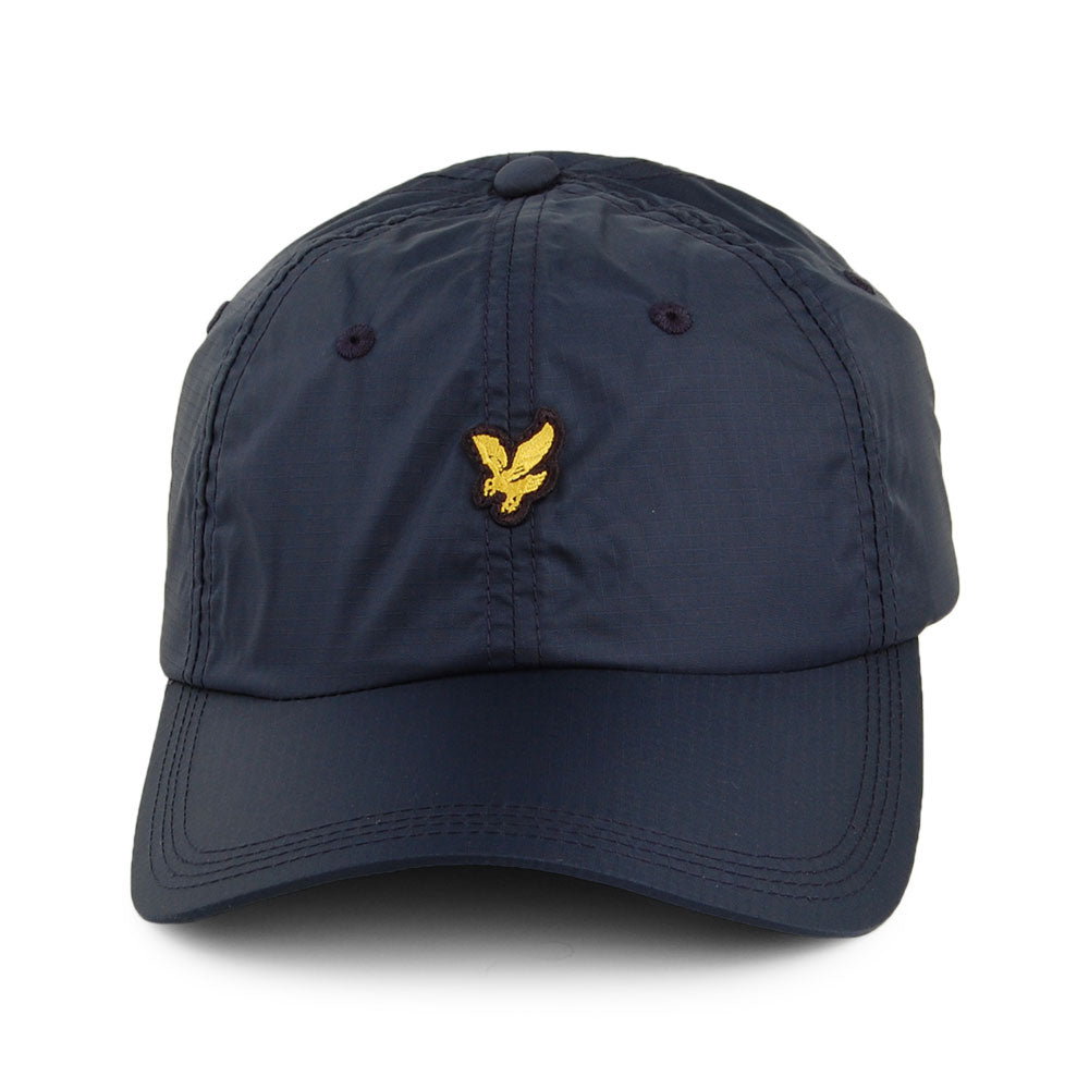 Lyle & Scott Ripstop Baseball Cap aus Nylon - Marineblau