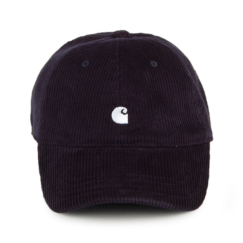 Carhartt WIP Harlem Kord Baseball Cap - Dunkles Marineblau