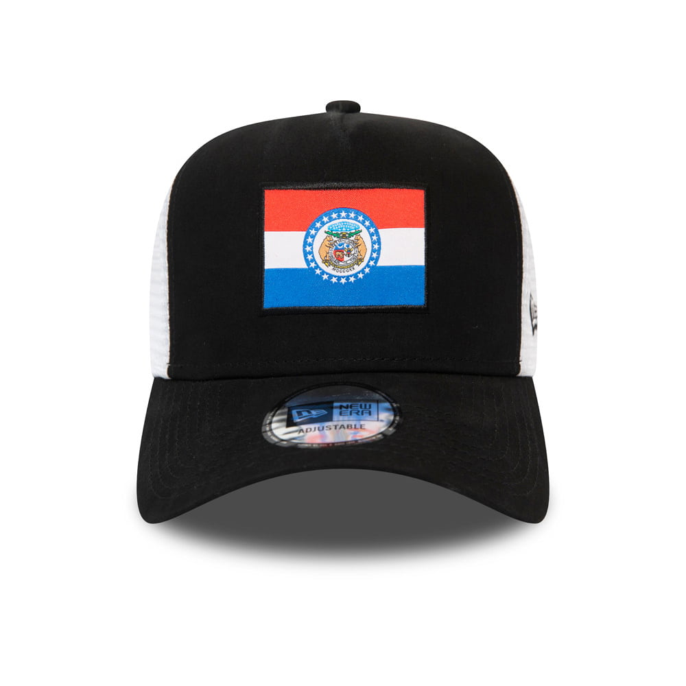 New Era Missouri Flagge Trucker Cap - Schwarz