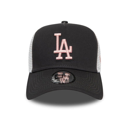 New Era L.A. Dodgers Trucker Cap MLB League Essential - Grau-Pink