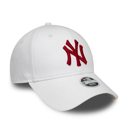 New Era Damen 9FORTY New York Yankees Baseball Cap - MLB League Essential - Weiß