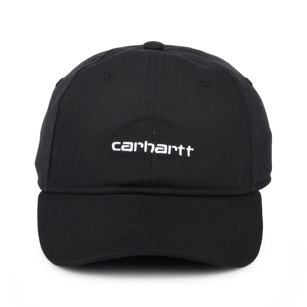 Carhartt WIP Script Baseball Cap aus Baumwoll-Canvas - Schwarz