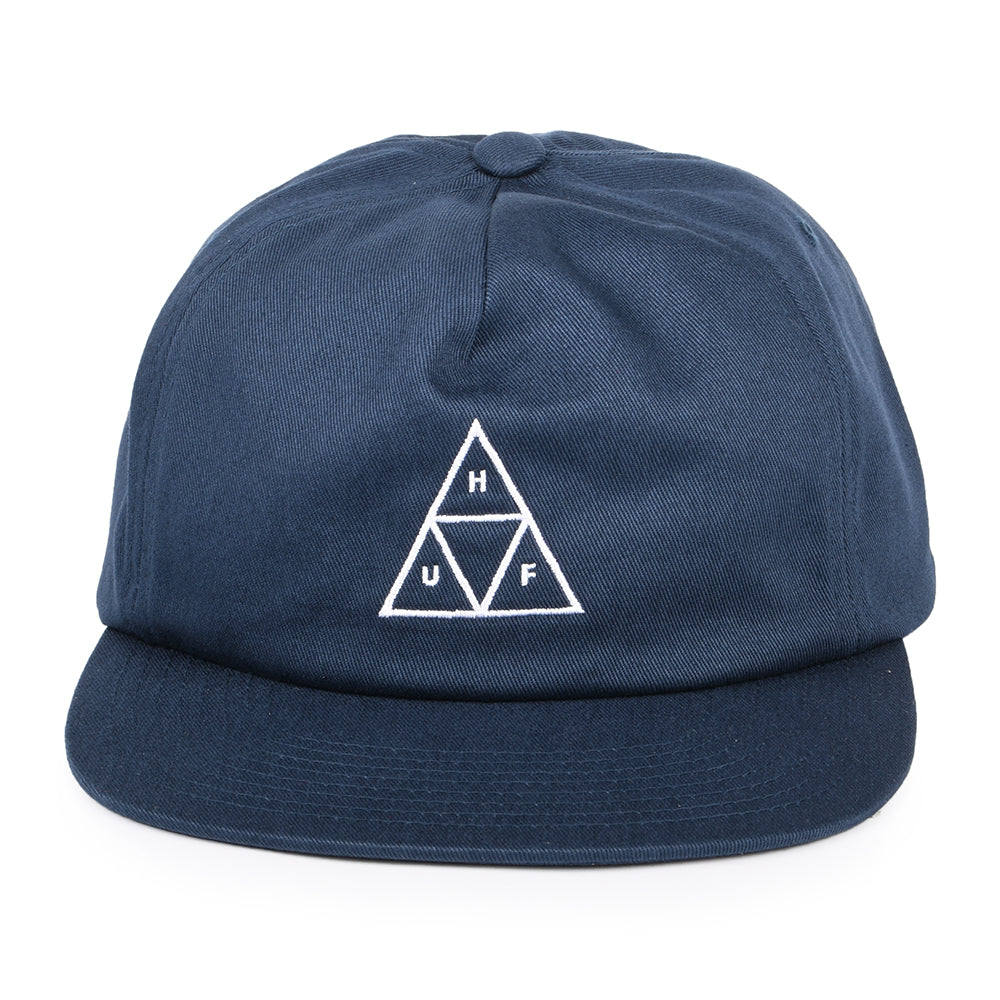 HUF Triple Triangle Unstrukturierte Snapback Cap - Marineblau