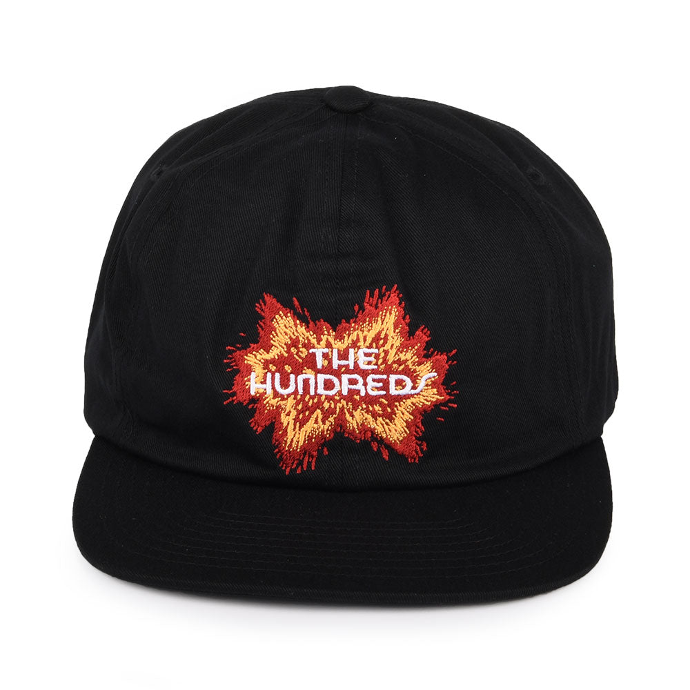 The Hundreds Boom Snapback Cap aus Baumwolle - Schwarz