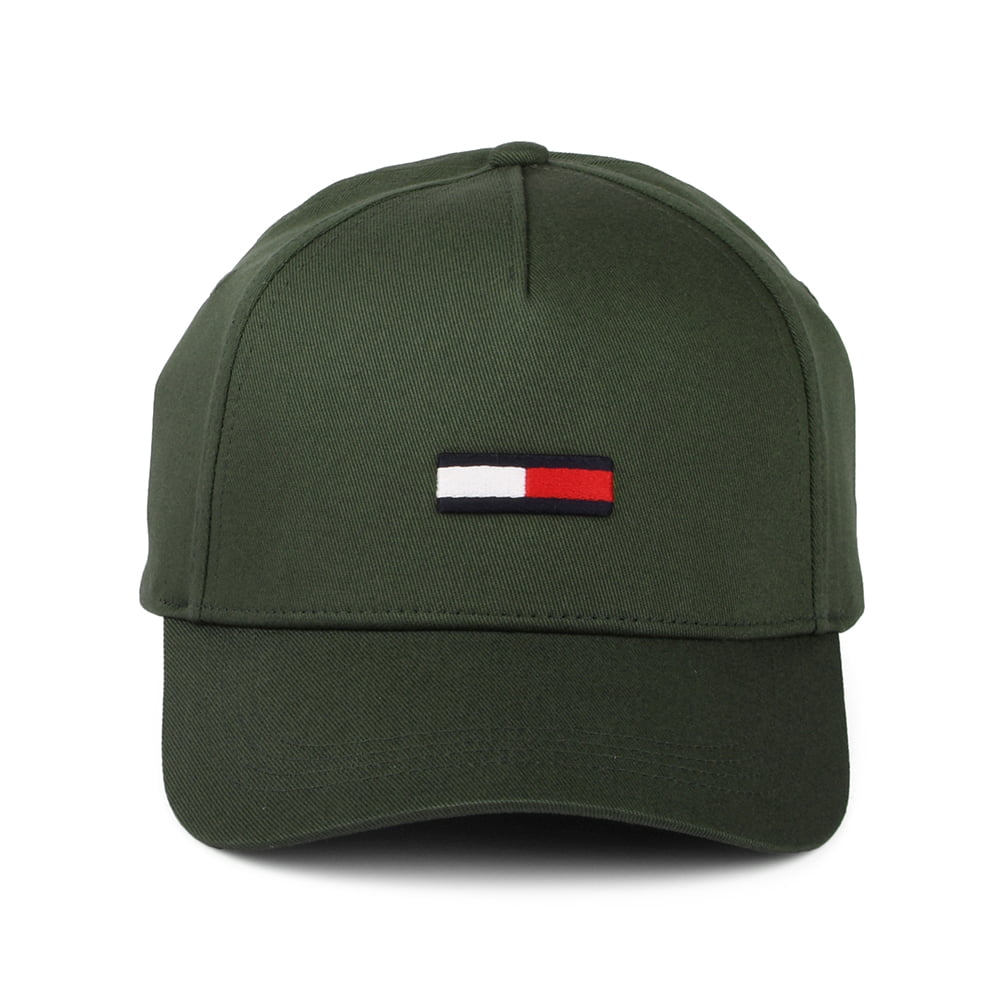 Tommy Hilfiger TJM Flag Baseball Cap - Dunkelolivgrün