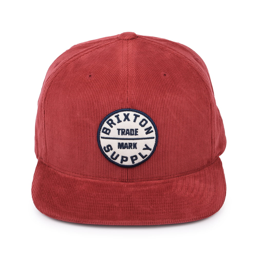 Brixton Oath III Kord Snapback Cap - Weinrot