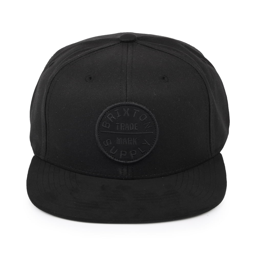 Brixton Oath III Snapback Cap - Schwarz auf Schwarz