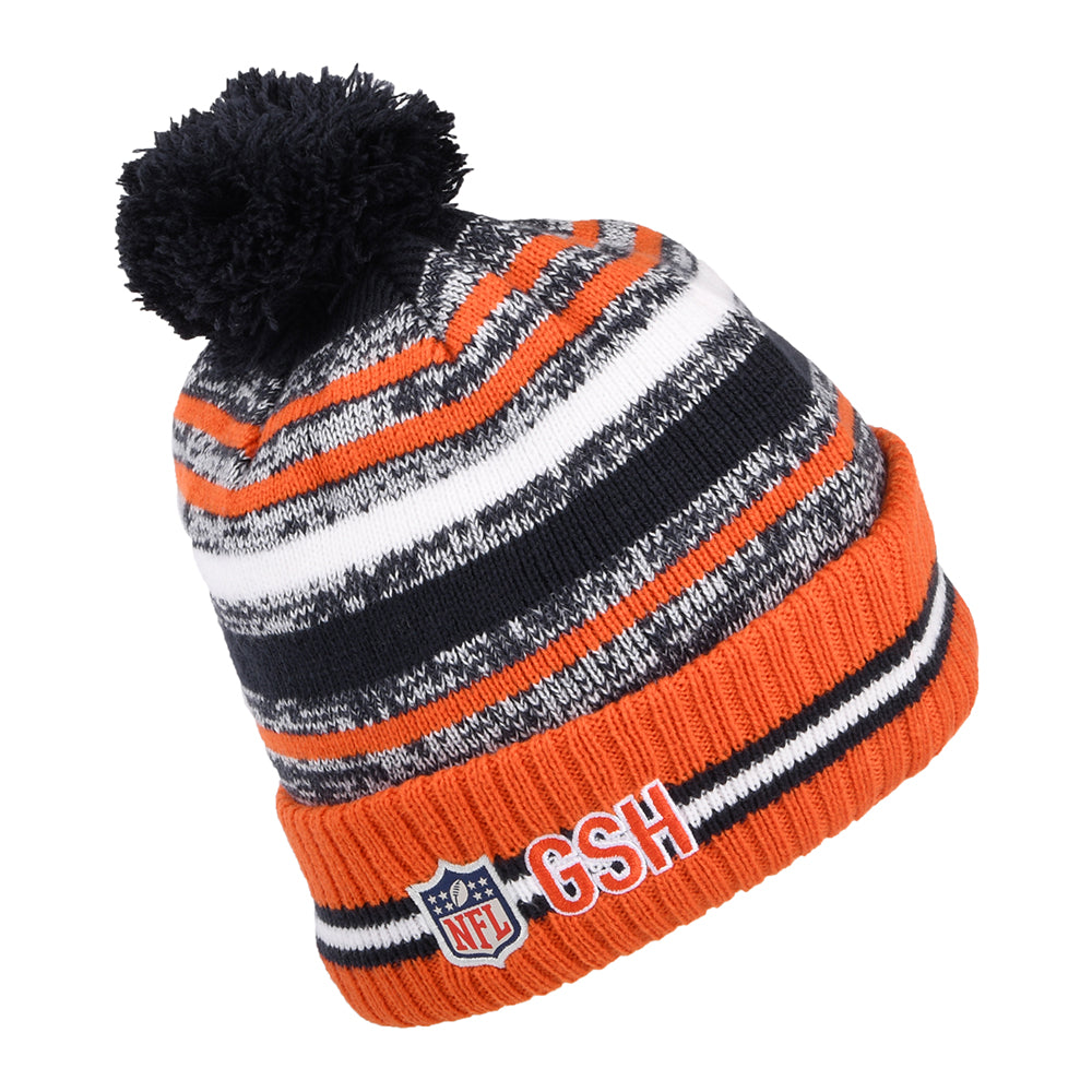 New Era Chicago Bears Bommelmütze - NFL Sport Knit OTC - Orange-Marineblau