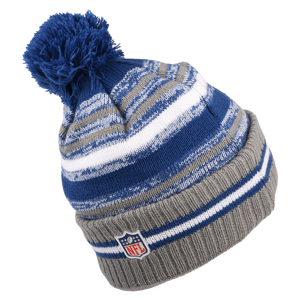 New Era Indianapolis Colts Bommelmütze - NFL Sport Knit OTC - Blau-Weiß