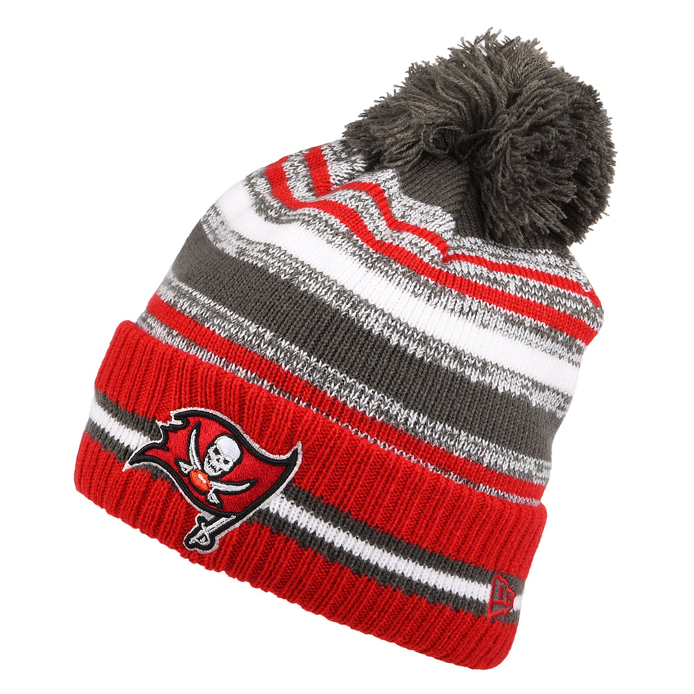 New Era Tampa Bay Buccaneers Bommelmütze NFL Sport Knit OTC - Rot-Schwarz