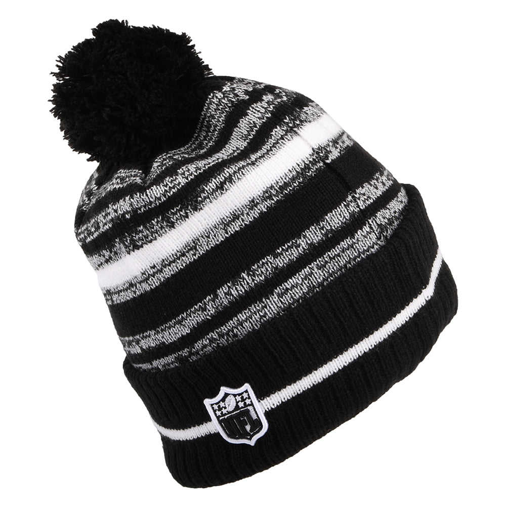 New Era New Orleans Saints Bommelmütze - NFL Sport Knit - Schwarz-Weiß