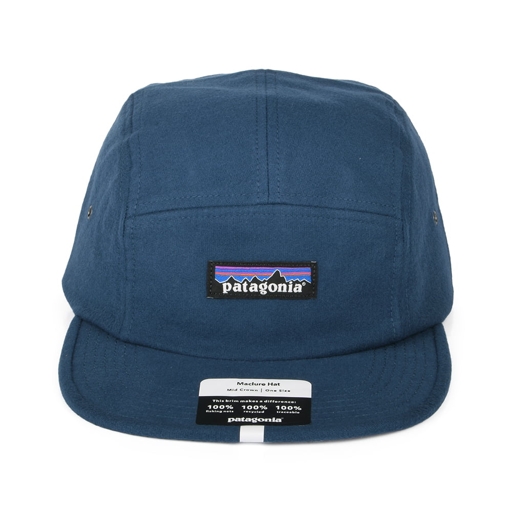 Patagonia P-6 Label Maclure 5 Paneelen Cap aus organischer Baumwolle - Blau