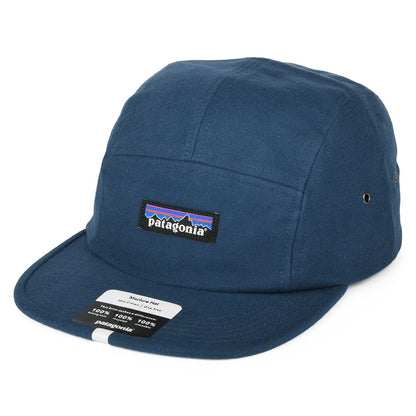 Patagonia P-6 Label Maclure 5 Paneelen Cap aus organischer Baumwolle - Blau