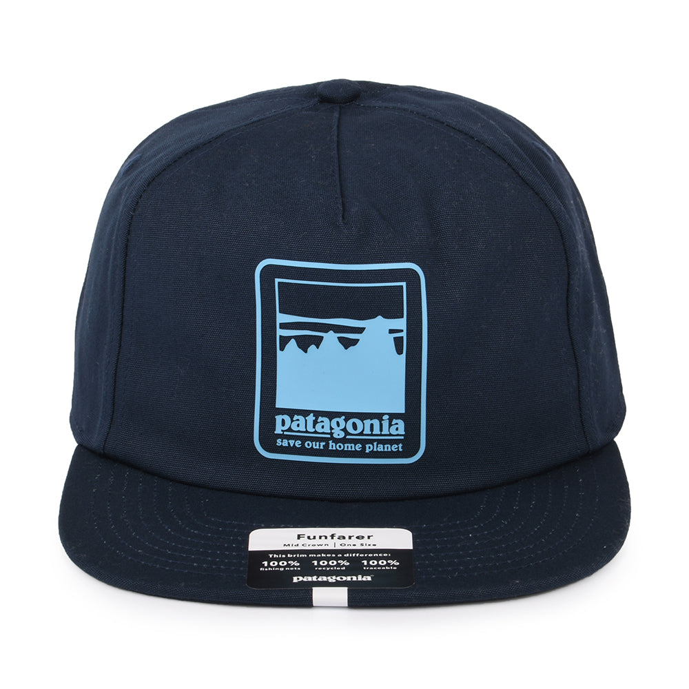 Patagonia Alpine Icon Funfarer Baseball Cap aus organischer Baumwolle - Marineblau