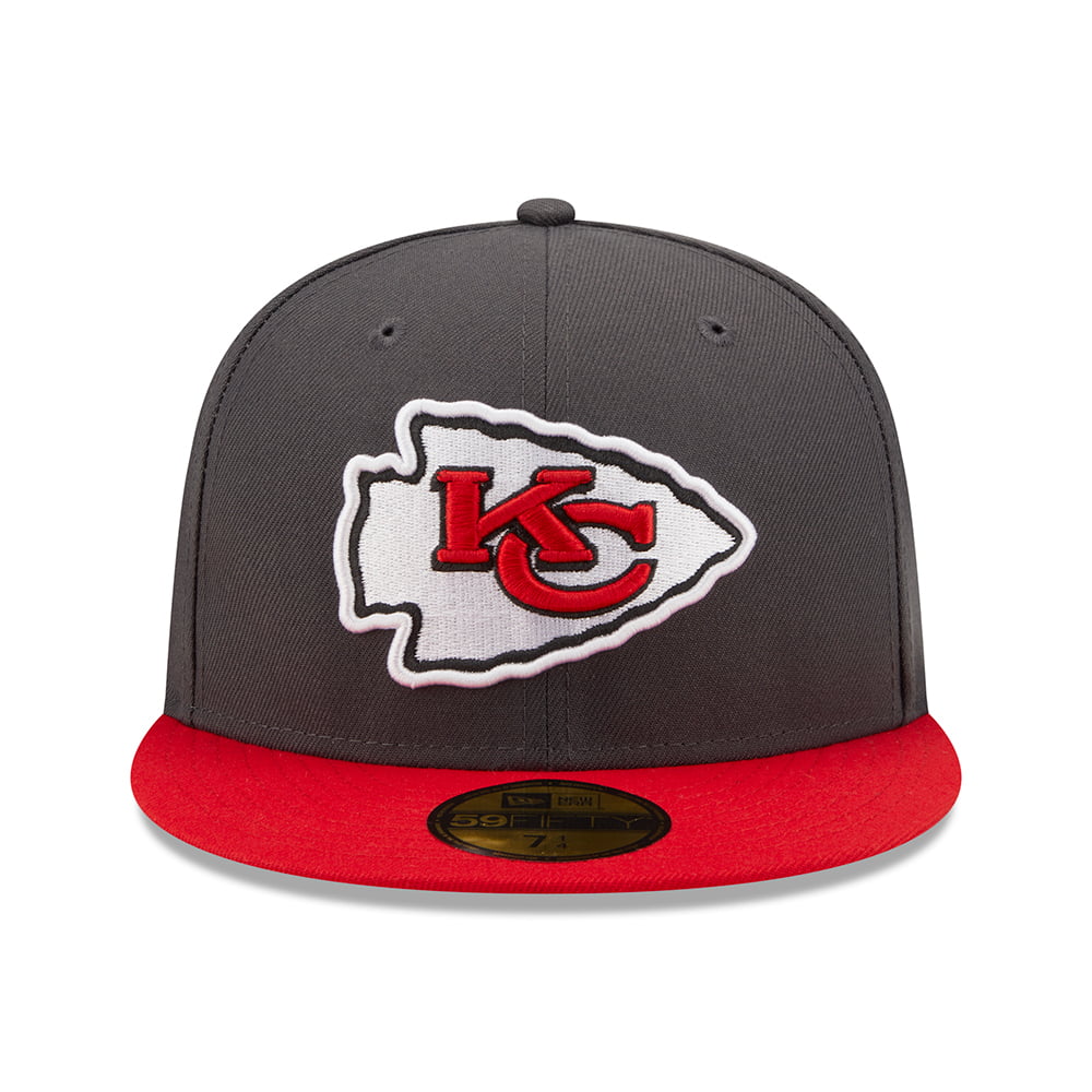 New Era 59FIFTY Kansas City Chiefs Baseball Cap - NFL OTC - Graphitgrau-Rot