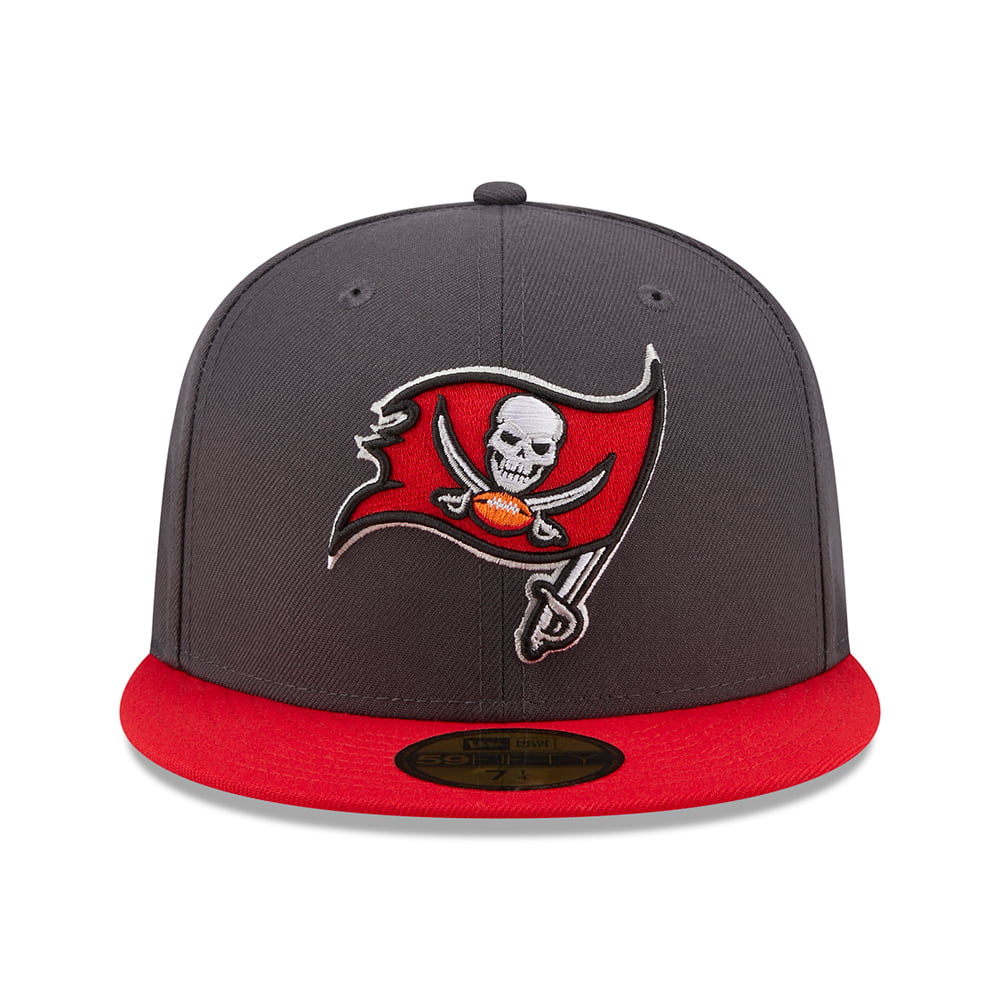 New Era 59FIFTY Tampa Bay Buccaneers Baseball Cap - NFL OTC - Graphitgrau-Rot