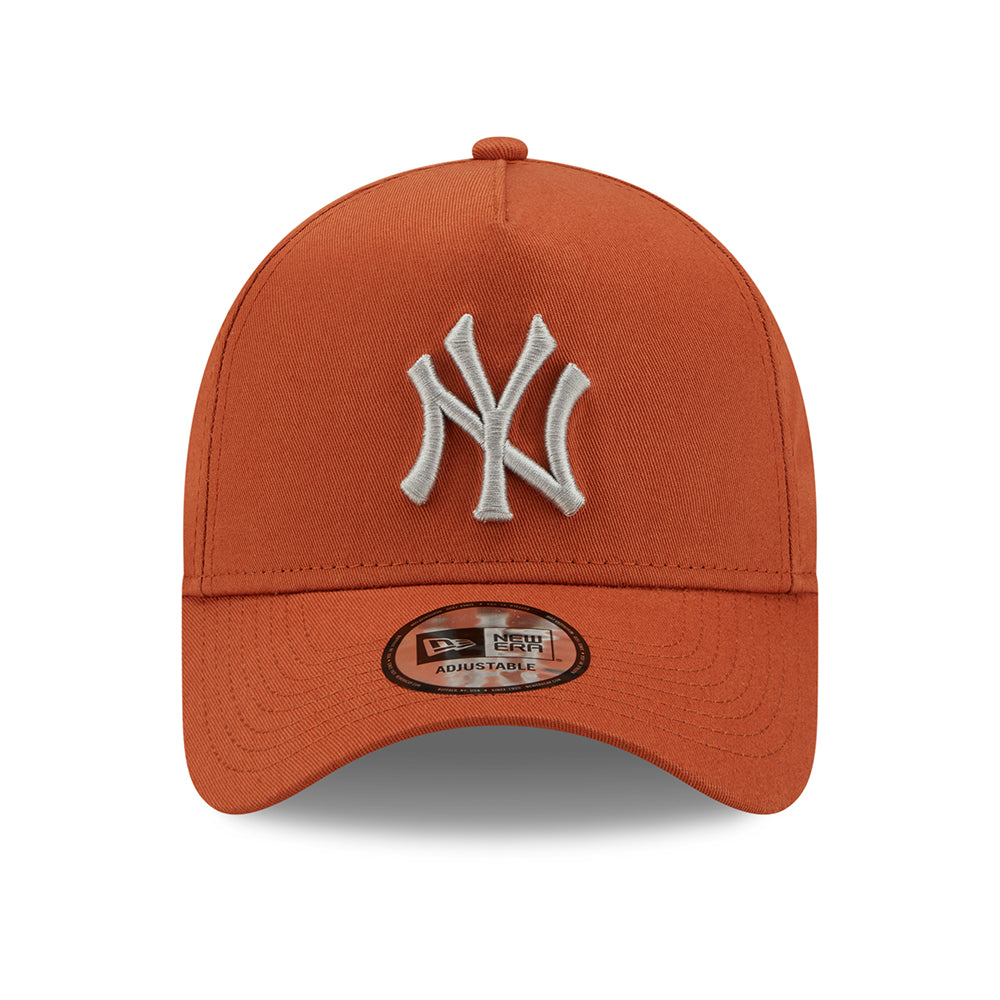 New Era 39THIRTY New York Yankees Baseball Cap - MLB Colour Essential - Verbranntes Orange-Weiß