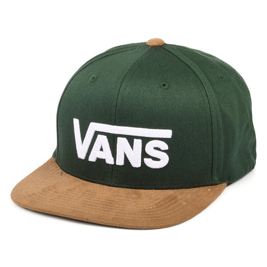 Vans Drop V II Snapback Cap - Waldgrün-Hellbraun