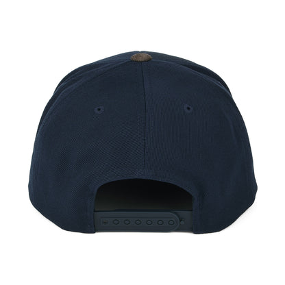 Brixton Oath III Snapback Cap - Marineblau-Braun