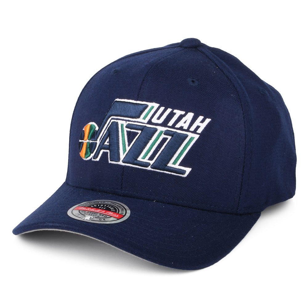 Mitchell & Ness Utah Jazz Snapback Cap - NBA Team Ground Stretch - Marineblau