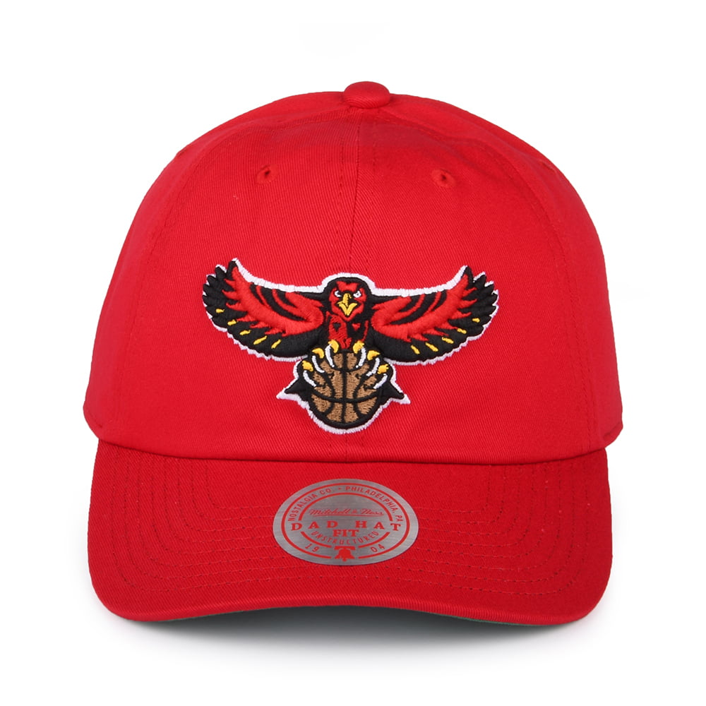 Mitchell & Ness Atlanta Hawks Strapback Cap - NBA Team Ground HWC - Rot