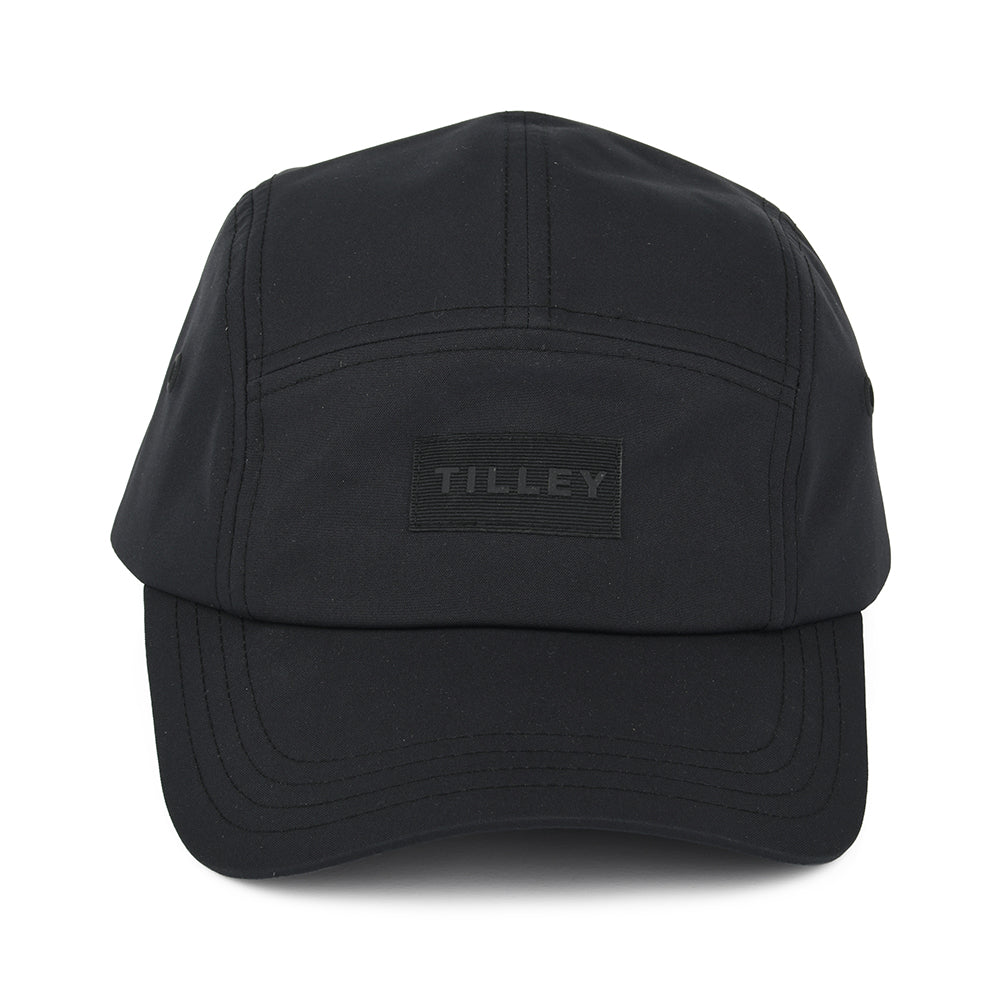 Tilley Recycled Wasserabweisende 5 Paneelen Cap - Schwarz