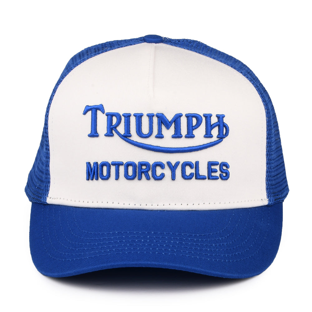 Triumph Motorcycles Oil Trucker Cap - Blau-Weiß