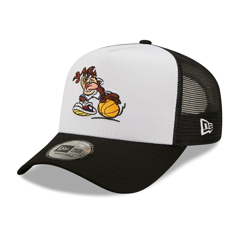 New Era A-Frame Looney Tunes Taz Trucker Cap - Character Sports - Weiß-Schwarz