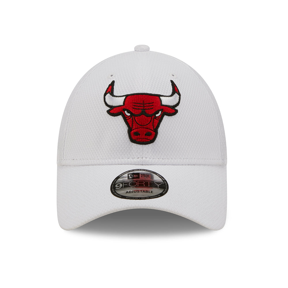 New Era 9FORTY Chicago Bulls Baseball Cap - NBA Diamond Era - Weiß