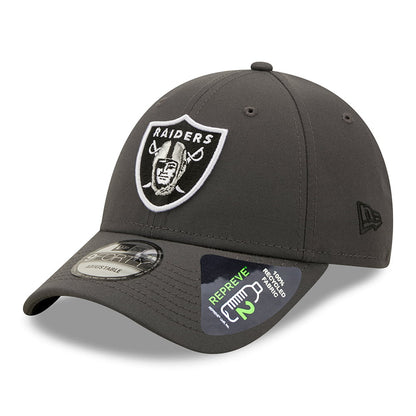 New Era 9FORTY Las Vegas Raiders Baseball Cap - NFL Monochrome - Graphitgrau