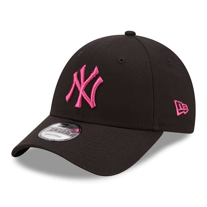 New Era 9FORTY II New York Yankees Baseball Cap - MLB League Essential - Schwarz - Lila