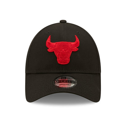 New Era 9FORTY Chicago Bulls Baseball Cap - NBA Neon Pack - Schwarz-Rot