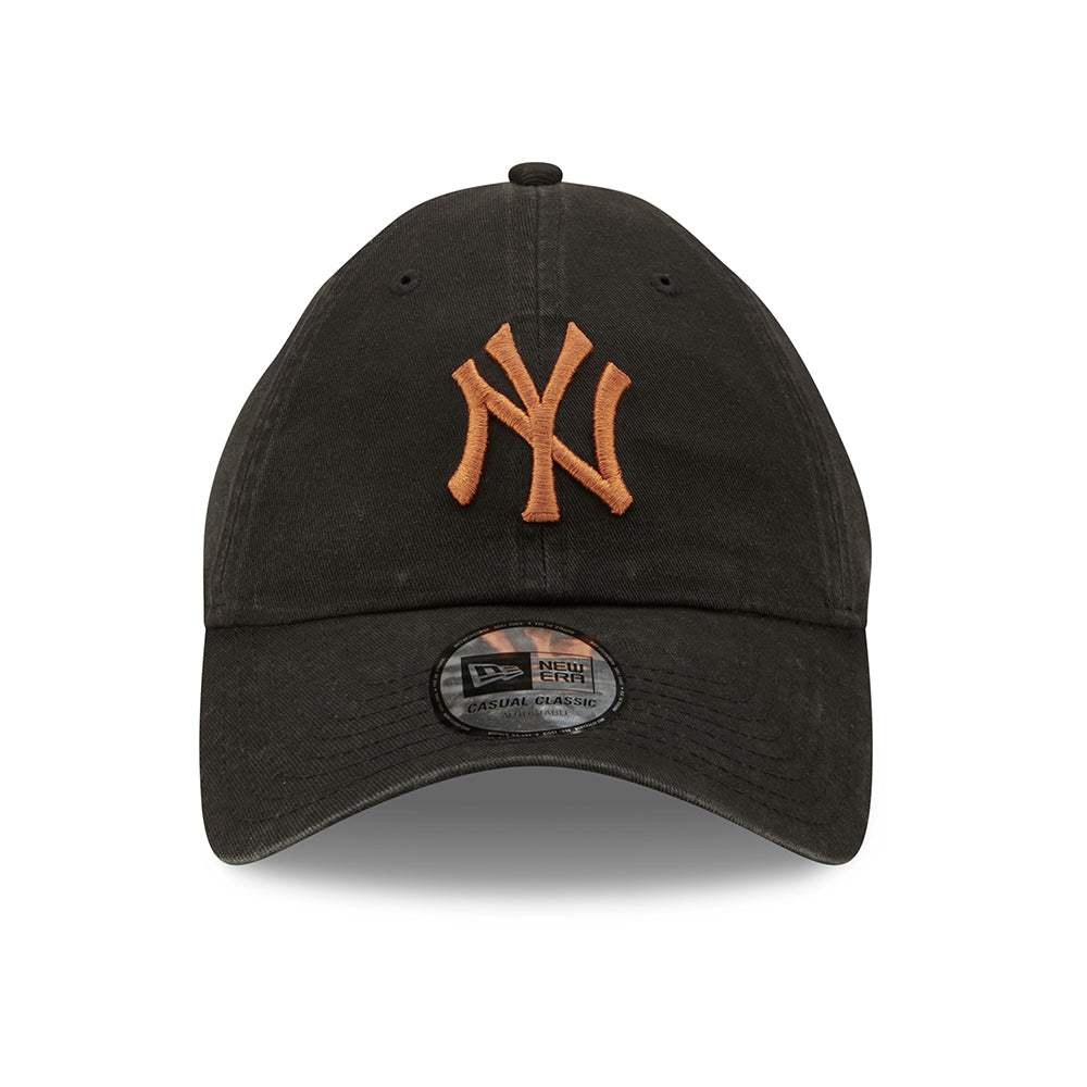 New Era 9TWENTY New York Yankees Baseball Cap - MLB League Essential Casual Classic - Schwarz-Toffee