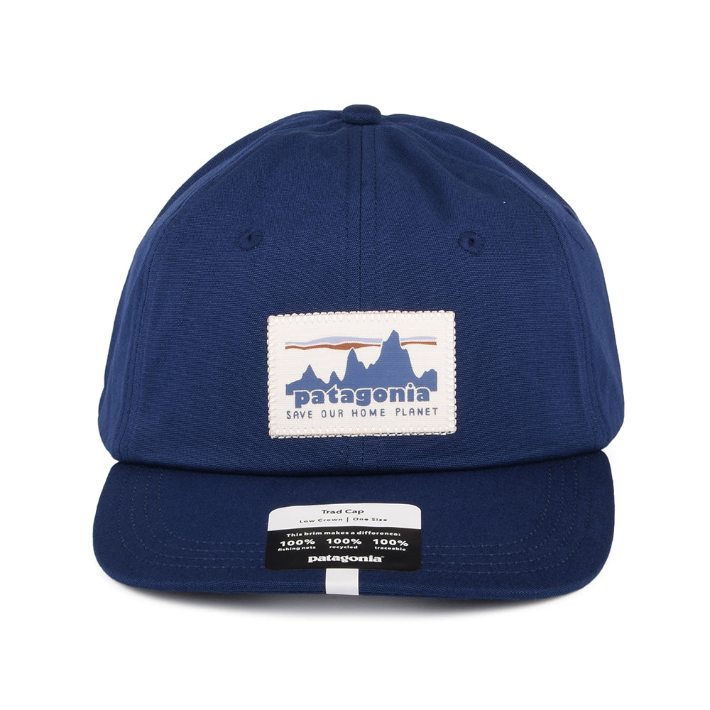 Patagonia 73 Skyline Trad Baseball Cap aus organischer Baumwolle - Dunkelblau