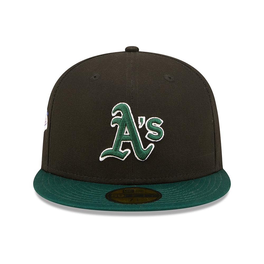 New Era 59FIFTY Oakland Athletics Baseball Cap - MLB World Series - Schwarz-Grün