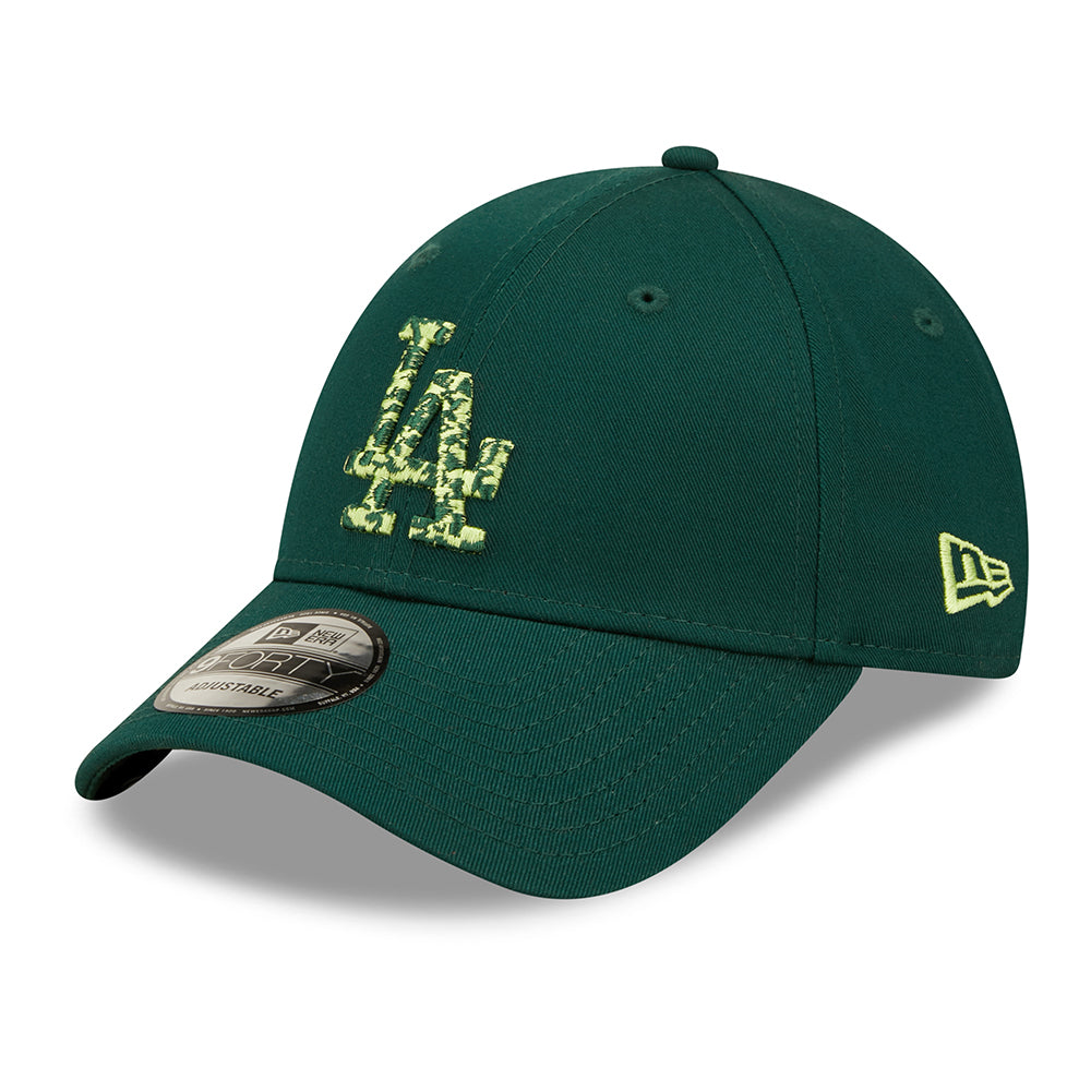 New Era 9FORTY L.A. Dodgers Baseball Cap - MLB Seasonal Infill - Dunkelgrün