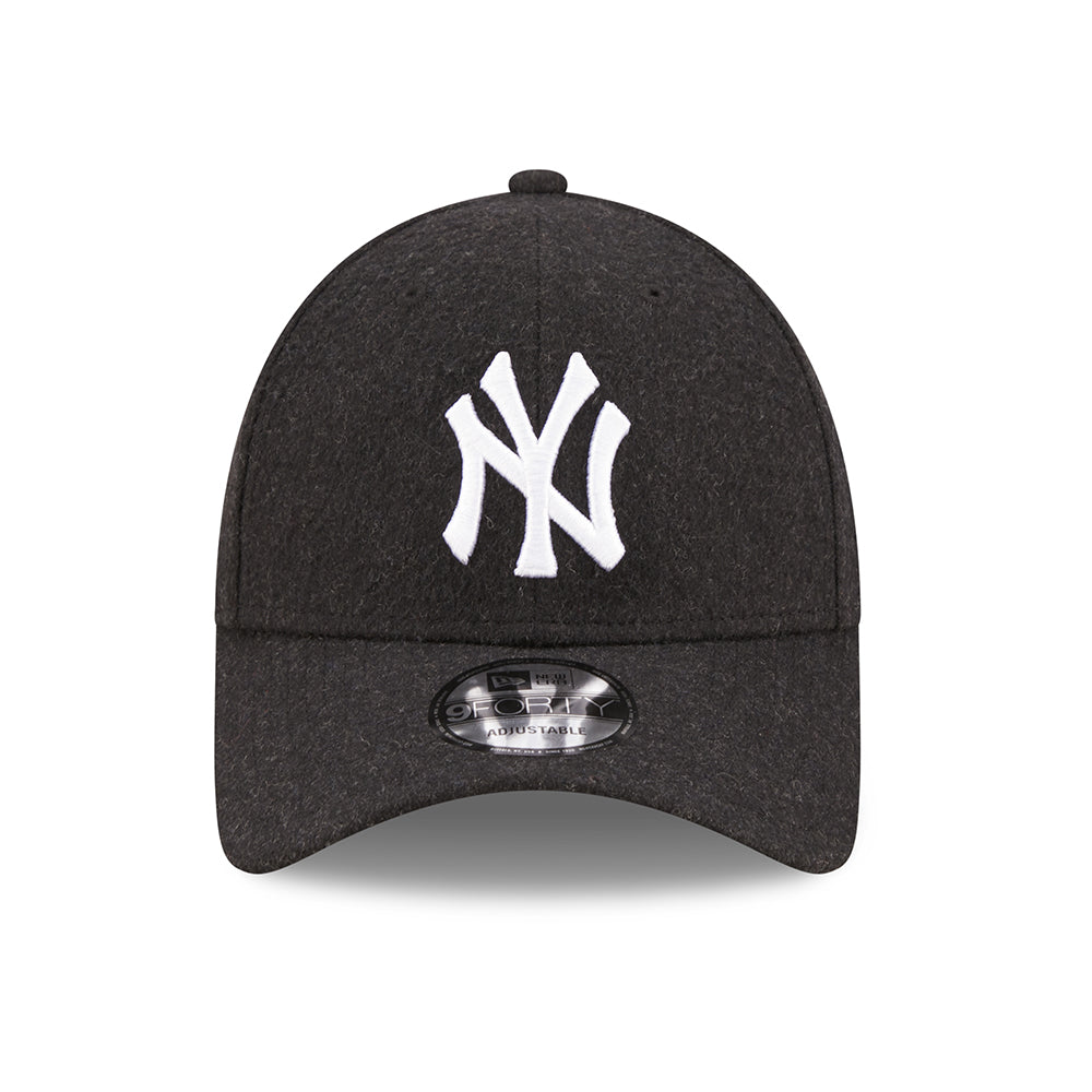 New Era 9FORTY New York Yankees Baseball Cap - MLB Melton The League - Schwarz-Weiß